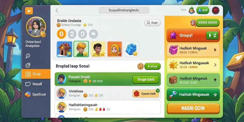 Menu navigasi yang mudah digunakan untuk akses cepat.