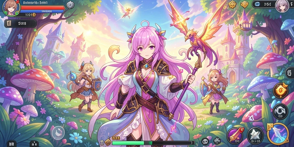 Tangkapan layar ini menampilkan karakter yang dapat dipilih dalam game.