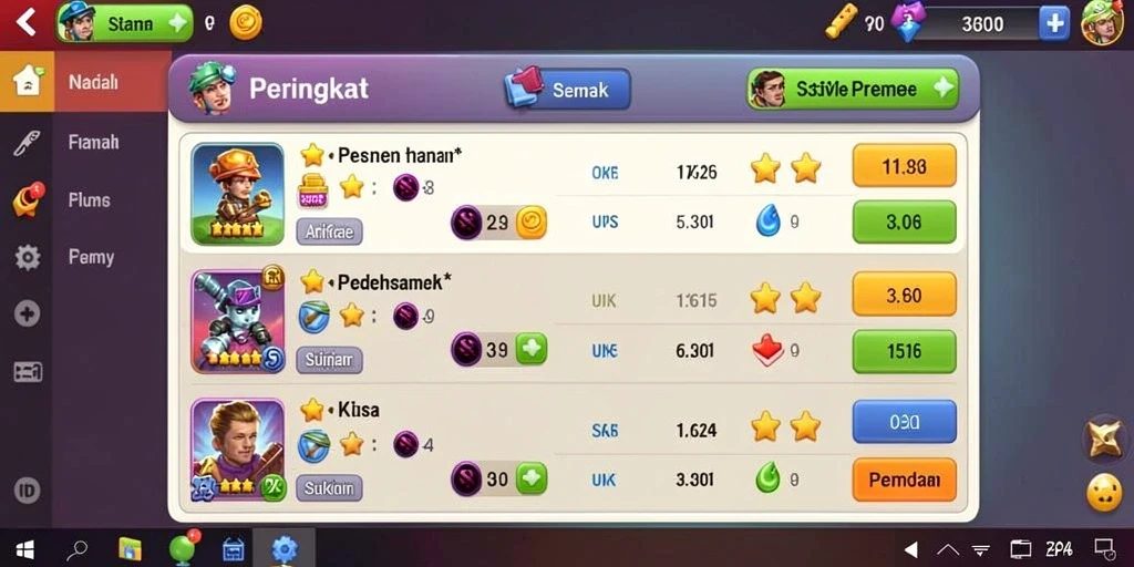 Level menantang yang membuat adrenalin meningkat.